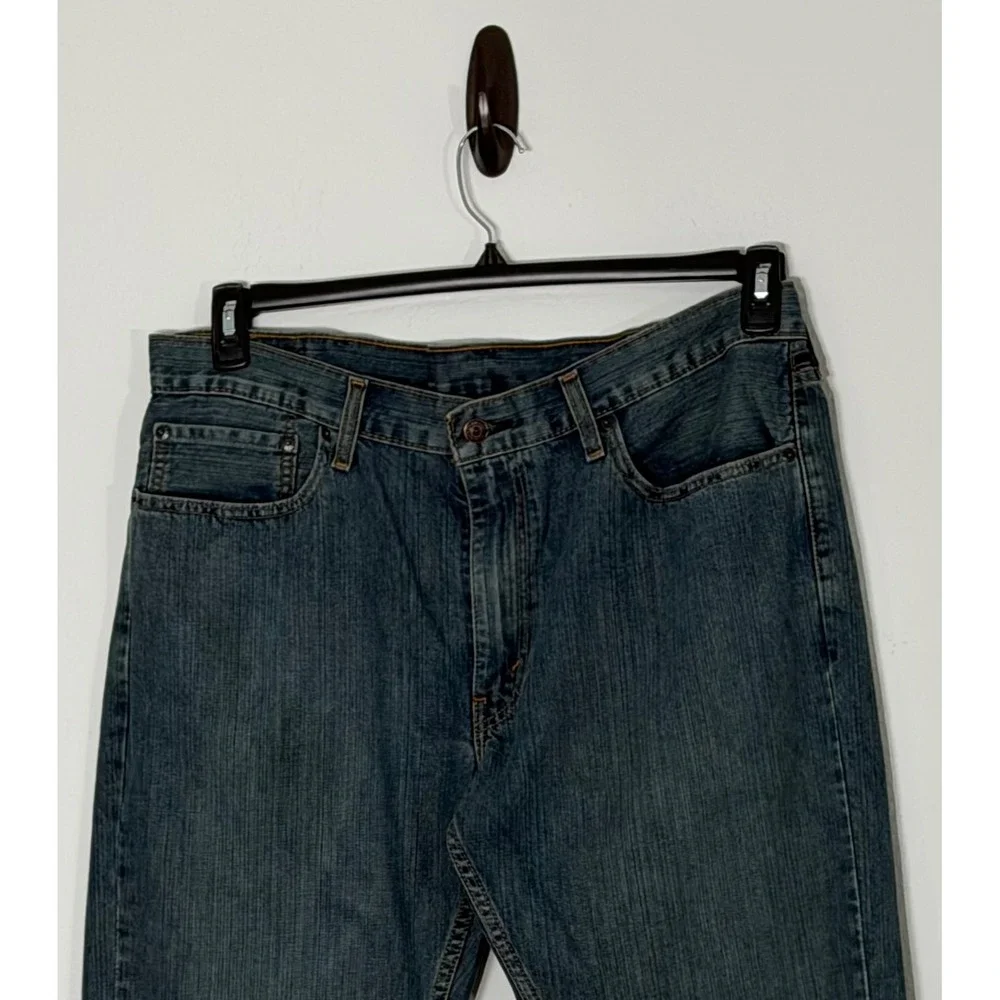 Levis 559 Relaxed Straight Jeans Mens 38x30 Blue Medium Wash WaterLess Denim